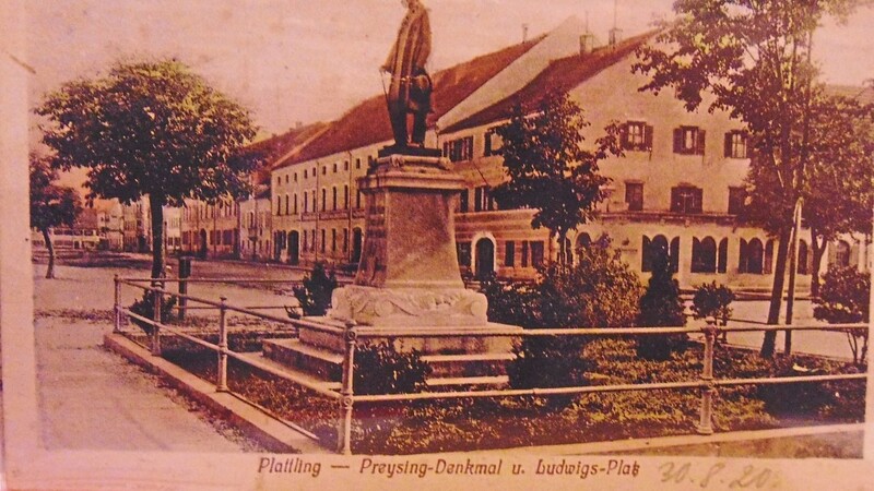So sahen der Preysing- und der Ludwigplatz 1920 - vor 98 Jahren aus. (Archiv Lechner).