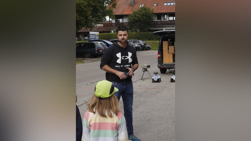 Tobias Mürdter beim Ferienprogramm in Nandlstadt auf Einladung der Gemeindejugendpflege.