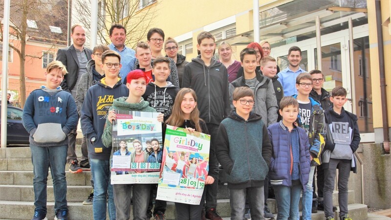 Die Jungs waren beim "Girls and Boys Day" der Stadt Mainburg deutllich in der Überzahl.