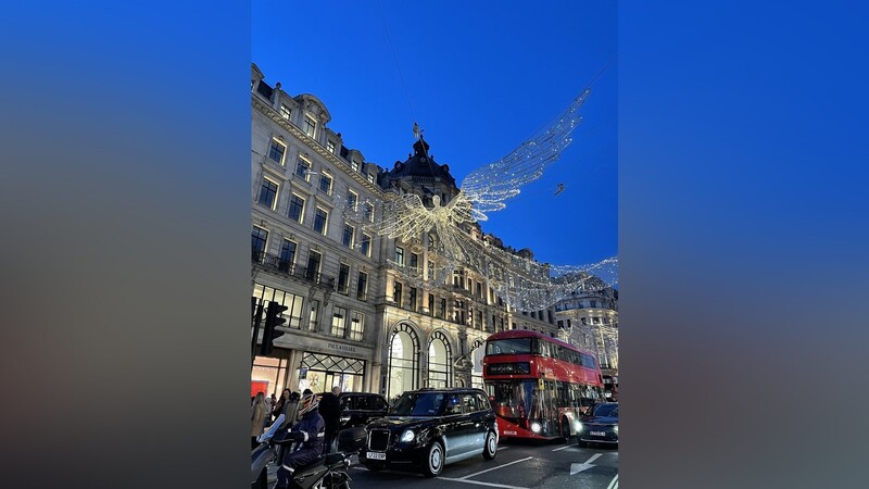 Die Weihnachtslichter in London begeisterten viele Besucher.