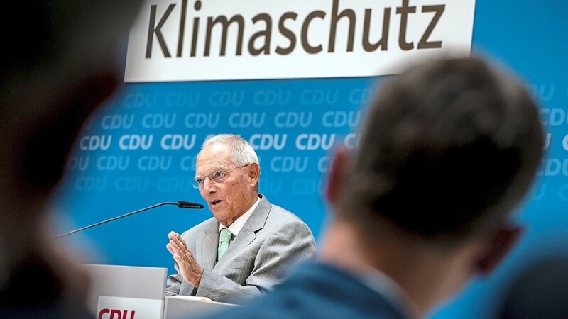 Wolfgang Schäuble wirbt dafür, den Klimaschutz "als Potenzial zu begreifen".