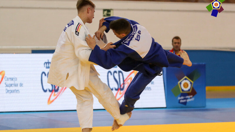 Auch international hat David Sperlich (li.) schon seinen Mann gestanden. Hier beim European-Judo-Cup im spanischen Fuengirola.