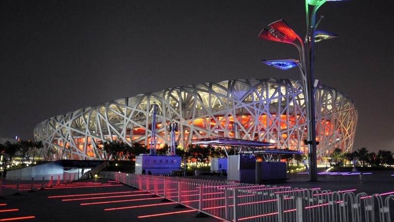 Hier sollte das Spiel eigentlich stattfinden: Das Olympiastadion in Peking.