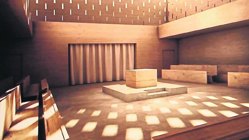 So wird die neue Synagoge von innen aussehen.
