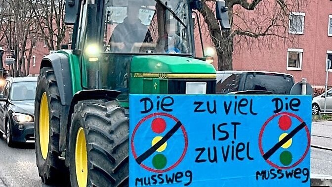 Traktoren sorgten erst jüngst in Landshut für Verkehrsbehinderungen bei einer Demo.