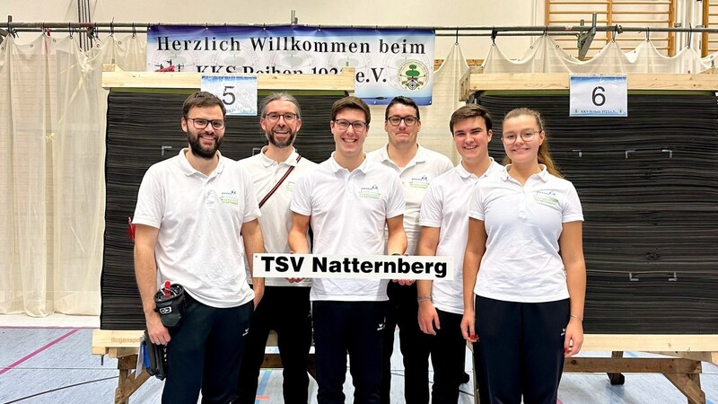 Das erfolgreiche Team des TSV Natternberg: (v.l.) Jürgen Altendorf, Florian Stadler, Michael Stockner, Josef Eimannsberger, Ben Hankofer und Rebecca Beck.