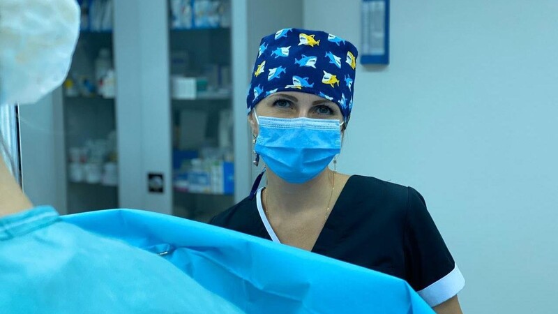 In Mykolayv, im Süden der Ukraine, hat Oksana Horbachova als Anästhesistin gearbeitet. Zuletzt in einer Klinik für plastische Chirurgie.