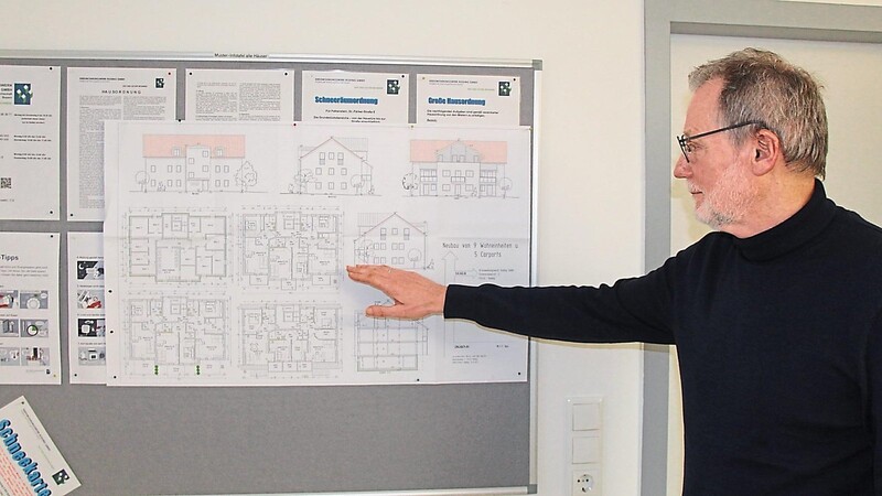 Der Baustart für ein Neunfamilienhaus in Nittenau mit Wohnungen in verschiedenen Größen steht unmittelbar bevor.