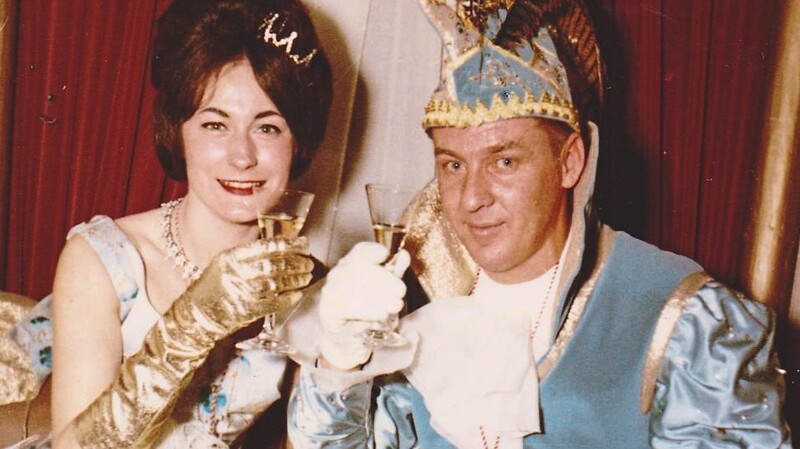 Die närrischen Regenten 1964: Prinzessin Hilde III. von Debrezin und Prinz Hans III. von Creme und Duft.