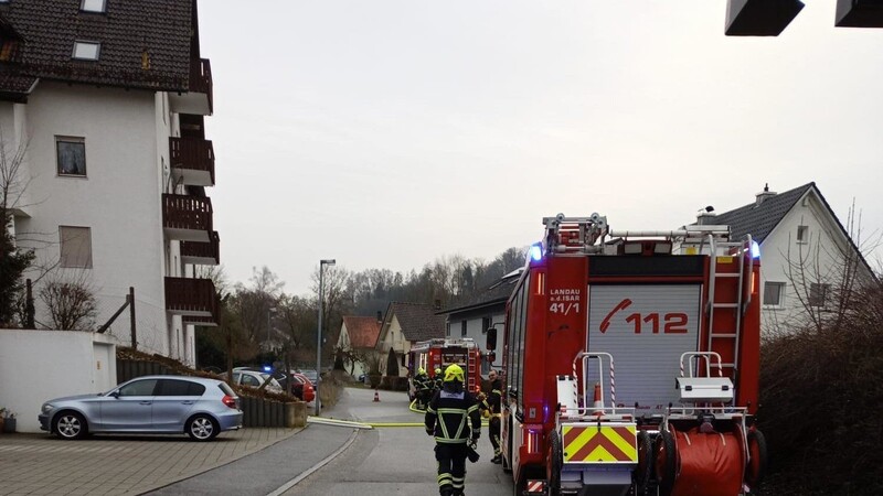 Rund 35 Kräfte von drei Feuerwehren waren in der Höckinger Straße im Einsatz.