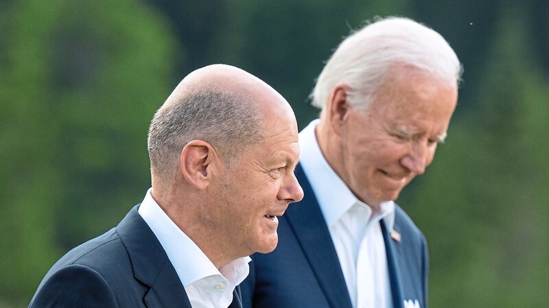 Das Treffen von Bundeskanzler Olaf Scholz (l.) und US-Präsident Joe Biden ist für diesen Freitag geplant.