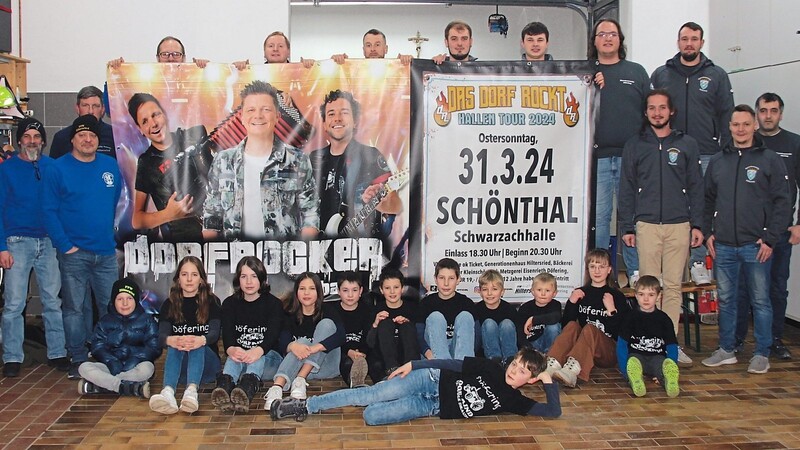 Burschenverein Döfering, FFW Hiltersried und die Döferinger Dorfjugend machen gemeinsame Sache: Am 31. März laden sie zum Konzert der Dorfrocker nach Schönthal ein.