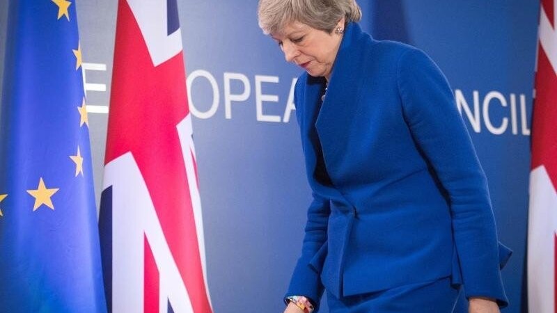 Die britische Premierministerin Theresa May beim Abschluss des EU-Gipfels. Großbritannien bekommt für den Brexit Zeit bis zum 31. Oktober, kann aber auch schon früher geregelt aus der Europäischen Union austreten.