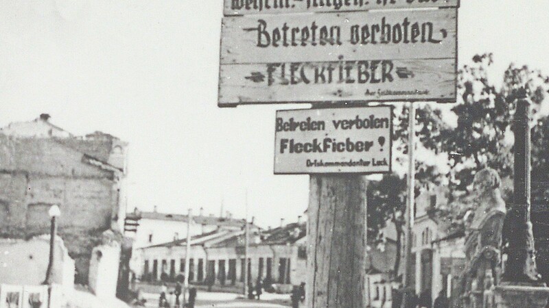 Ghetto Luzk im Winter 1942.