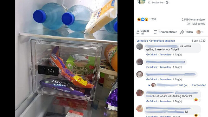 Staceys Verlobter hat in ihrem Kühlschrank einen Tresor installiert, in dem er seine Schokolade wegsperrt.