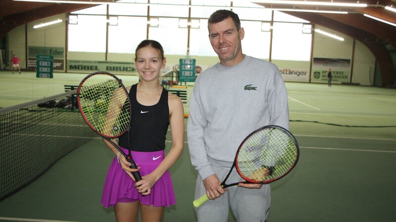Alissa und Radovan Kuchynka - das Vater-Tochter-Gespann verbindet die Leidenschaft zum Tennis.