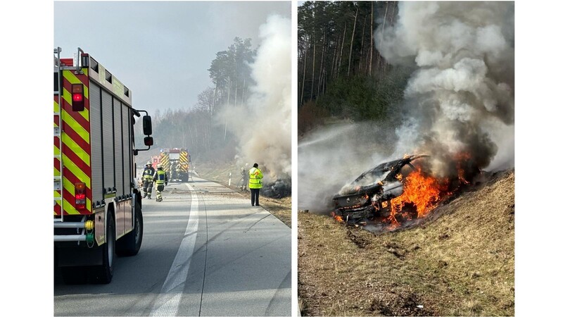 Der Einsatz dauerte zwei Stunden, an dem vier Fahrzeuge der Feuerwehr Neufahrn und ein Fahrzeug aus Ergoldsbach beteiligt waren.