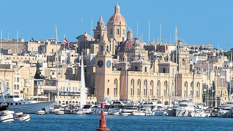 Ausblick bei der Hafenrundfahrt in der maltesischen Hauptstadt Valletta.
