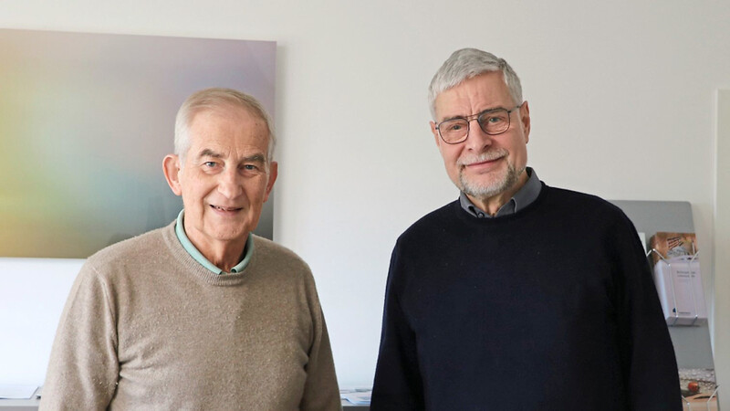 Über 400 Mitglieder hat der Franziskus Hospizverein Straubing-Bogen bereits. Die Vorsitzenden sind Kurt Leipold (links) und sein Stellvertreter Dr. Matthias Demandt.