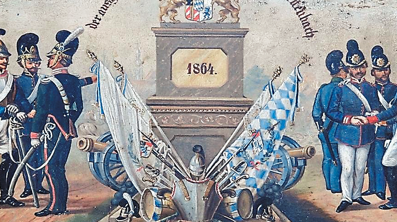 Die Gründungstafel von 1846 der KRSK Mettenbach.