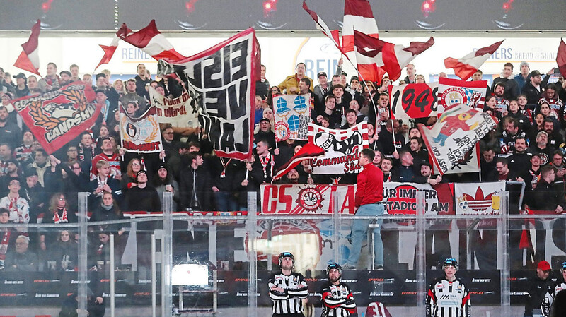 Das freut die Fans: Die höchste deutsche Eishockey-Liga soll "mittel- bis langfristig wieder eine Perspektive" für den EV Landshut sein, schreibt der Traditionsverein.