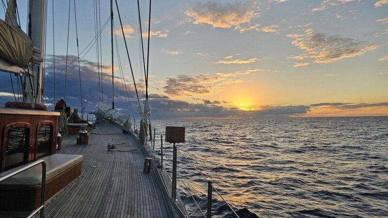 Unterwegs auf der "Rhea": Im November nutzen viele Segelyachten die Passatwinde zur Überquerung des Atlantik.