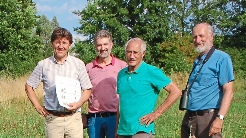 Sie wachen über das Projekt "Donauinsel Mariaort" (v. l.): die Naturschützer Raimund Schoberer, Albrecht Muscholl-Silberhorn, Rainer Brunner und Franz Wartner.