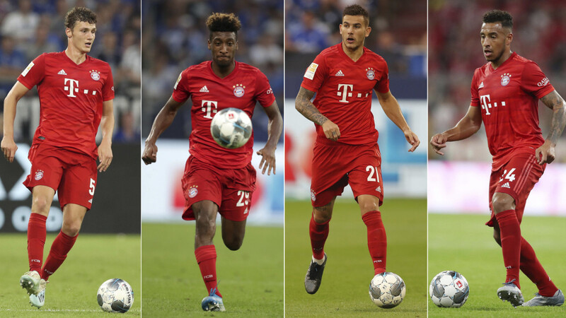 Franzosen-Power für den FC Bayern: Benjamin Pavard, Kingsley Coman, Lucas Hernández und Corentin Tolisso (von links).
