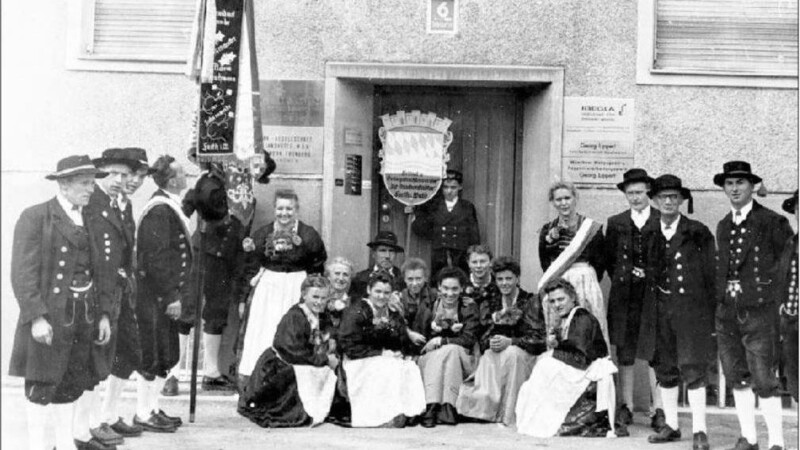 Ein Höhepunkt in der Vereinsgeschichte: Teilnahme am Oktoberfestumzug 1955.