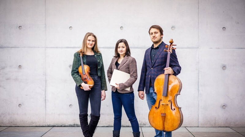 Drei der Preisträger: Das Trio Marvin - Marina Grauman (Violine), Vita Kan (Klavier) und Marius Urba (Violoncello)
