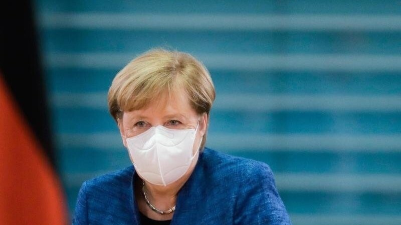 Bundeskanzlerin Merkel äußert sich im Anschluss an die Regierungskonferenz zur Corona-Lage.