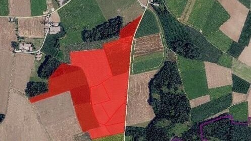 In der Gemarkung Pönning soll auf den gekennzeichneten Grundstücken ein vierzig Hektar großer Solarpark entstehen.