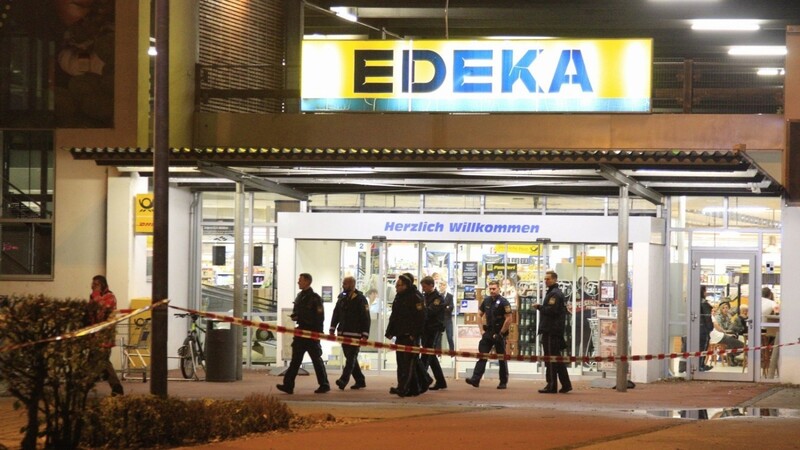 Vor diesem Edeka-Supermarkt waren die tödlichen Schüsse gefallen.