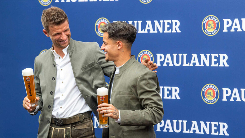 Mittlerweile auch auf dem Platz nebeneinander: Thomas Müller (l.) und Philippe Coutinho.