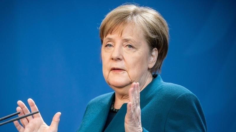 Bundeskanzlerin Merkel sieht in Sachen Corona-Krise einen "Hoffnungsschimmer".