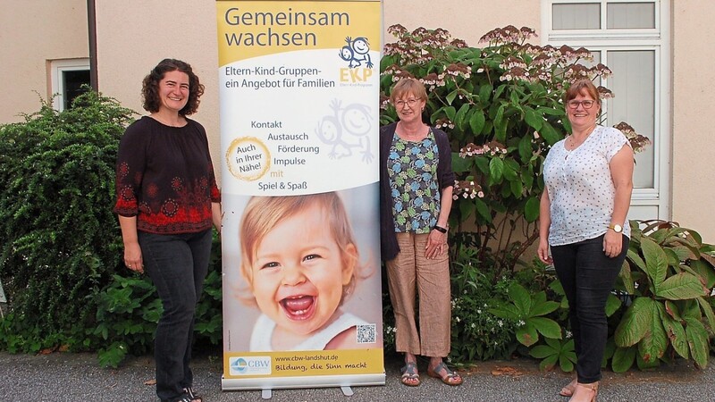 Monika Kubath, Lydia Pietrasch und Maria Wimmer (von links) ermutigen Frauen (und Männer), Leiter von Eltern-Kind-Gruppen zu werden.