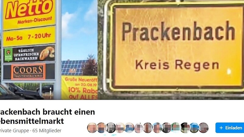 Mit diesem Eintrag in den sozialen Medien fordern mehrere Bürger einen Lebensmittelmarkt für die Gemeinde Prackenbach.