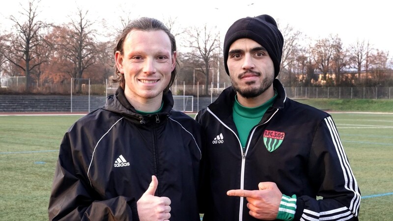 Mohamad Awata und sein "Bruder" Christian Köppel lernten sich beim TSV 1860 kennen.
