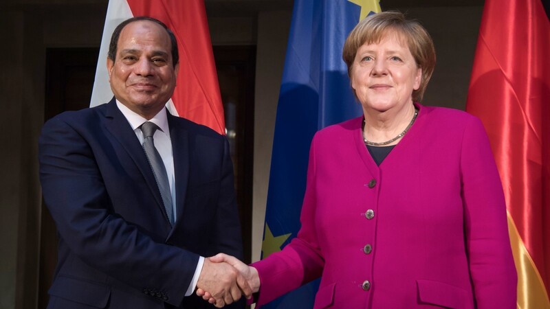 Ägyptens Präsident Abdel Fattah al-Sisi besucht Bundeskanzlerin Angela Merkel in Berlin. (Archivfoto)