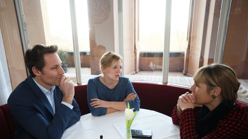 Die Grünen-Fraktionschefs Katharina Schulze und Ludwig Hartmann im Gespräch mit AZ-Redakteurin Natalie Kettinger.