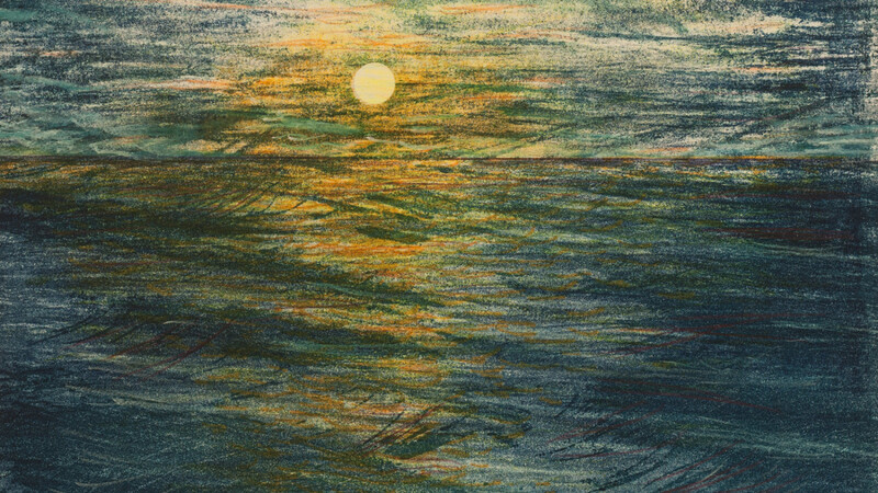 Die Sonne-Mond-Himmel-Meer-Serie des Künstlers Walter Veit umfasst 25 Arbeiten.