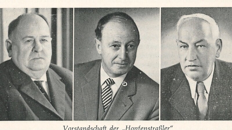 Sie waren die treibenden Kräfte der "Hopfenstraßler" (v. l.): zweiter Bürgermeister Josef Kiefer sowie der Vorsitzende und der Schriftführer der Interessengemeinschaft, Helmut Schneider und Josef Sturm.