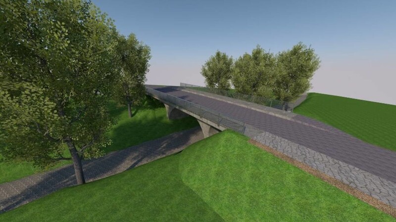 So soll die Brücke nach der Sanierung (Variante 3) aussehen.