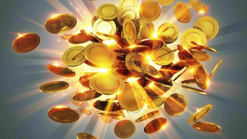 Goldene Münzen - ihr Wert richtet sich nach dem Gesamtgewicht und dem Feingehalt an Gold.