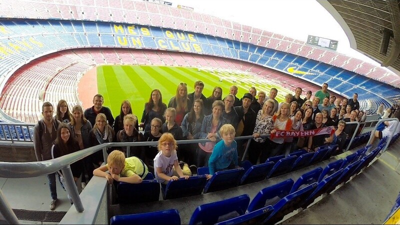 Die Further im Camp Nou, dem Stadion des FC Barcelona.