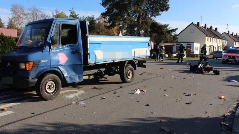 Unfall am Donnerstag in Straubing: Ein Verletzter wurde ins Krankenhaus eingeliefert. (Symbolbild)