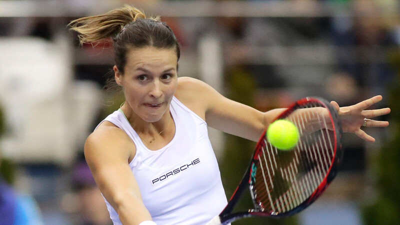 Tatjana Maria brachte ihre Gegnerin Aryna Sabalenkaso immer wieder aus dem Rhythmus.