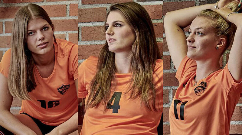 Neue Gesichter wie die von Sophie Dreblow (links) und Frauke Neuhaus (Mitte) bietet das neue NawaRo-Team genauso wie bekannte Spielerinnen wie Dana Schmit.