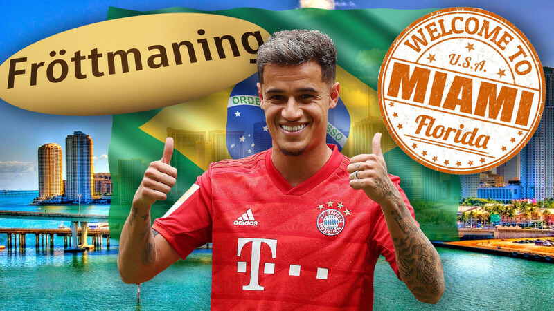 Für Bayerns Neuzugang Coutinho geht es nach dem Spiel gegen Mainz mit der brasilianischen Nationalmannschaft nach Miami.