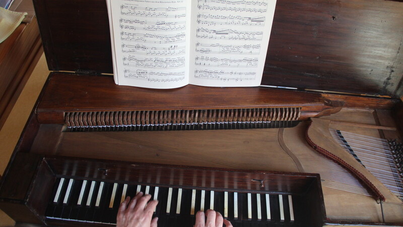 Dieses Pantalon stammt aus der Zeit um 1780 und ist das älteste Instrument in Stefan Seyfrieds Privatsammlung.